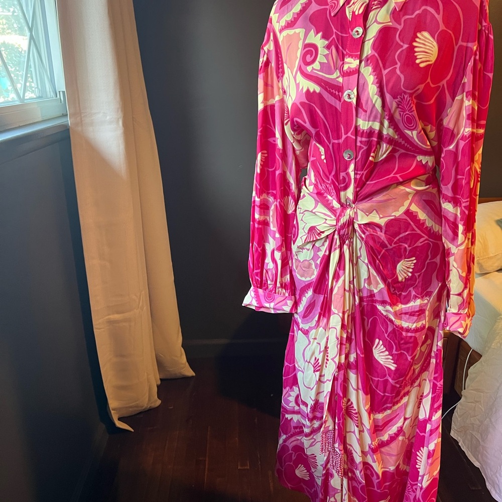 Farm Rio Tropical Groove Shirt Dress